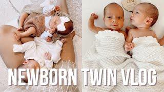 FIRST MONTH WITH NEWBORN TWINS  VLOG  heather fern