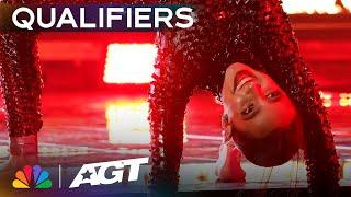 Mariandrea delivers AMAZING dance  Youve never seen dance quite like this  Qualifiers  AGT 2023