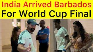 Exclusive  Team India arrived Barbados for final  Rohit and co arrival after win semi final v ENG