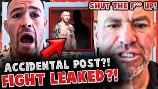 Colby Covingtons NEXT FIGHT LEAKED ACCIDENTALLY? Dana White RAGES on LIVE UFC 306