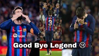 PIQUÉ SAYS FAREWELL TO THE CAMP NOU #SEMPR3  Farewells after 25 years at Barcelona