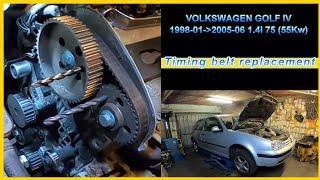 VW Golf 4 1.4i Timing Belt Replacement