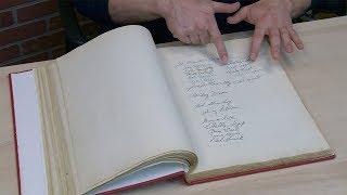 Yankee Stadium Guest Book Signed by 1000+ with Ruth Young Cobb Mantle  Steiner Sports Auctions