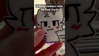 Furry visits my food truck #furry #fursuit #furries