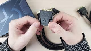 Мини ПК Beelink GTR7 PRO и переходник HDMI-DVI