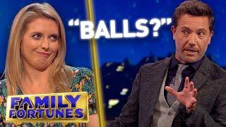 OUCH Rachel Riley says what we were thinking  Family Fortunes 2020