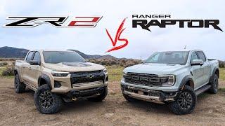 2024 Ranger Raptor vs 2024 Colorado ZR2 Offroading