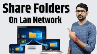 How To Share Folder From One Pc To Another  Share Folder On Network Windows 10  Folder Sharing