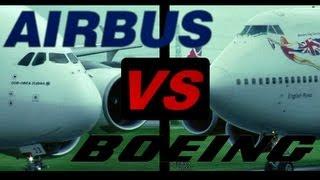 Boeing 747 Jumbo Jet vs. Airbus A380 SuperJumbo Full HD1080p