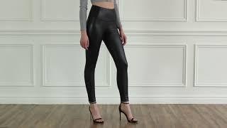 BLK Hearts Sophia Vegan Leather Leggings in Black