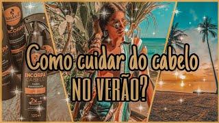 4 dicas de cuidados com o cabelo no verão praia ou piscina.