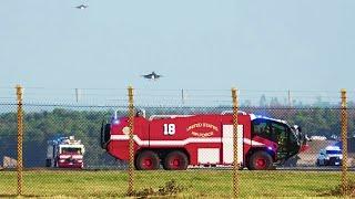 Strike eagle makes emergency landing