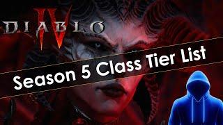 Diablo 4 Season 5 Class Tier List