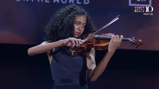 Violinist Pilar Hill 13 Performs at the 2019 WITW Summit