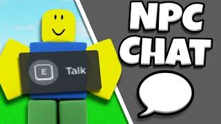 How To Make NPC Chat System in Roblox Studio *No Scripting*