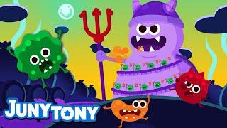 Bacteria Kingdom  Good Habit Song for Kids  Preschool Songs  Juny&Tony