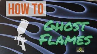 How to Airbrush Paint Ghost Flames on your Motorcycle Car or Hot Rod