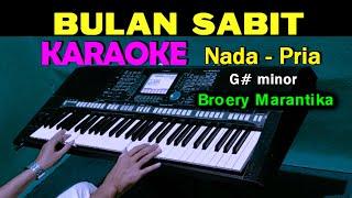 BULAN SABIT - Broery Marantika  KARAOKE Nada Pria