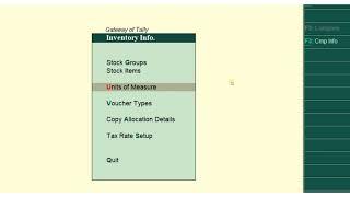 Inventory management in tally