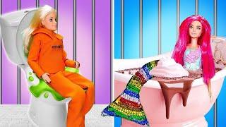 DIY Puppen-Makeover im Gefängnis Tolle Puppen-Hacks & Lustige Situationen