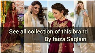 Amazing collection by Faiza Saqlain  dress designs 2020