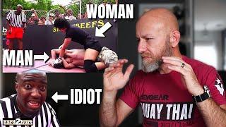 Man vs. Woman MMA Fight With the WORST REFEREE EVER  Streetbeefs Storm Born vs. Jake