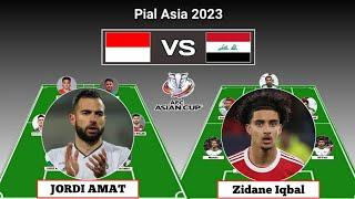 Adu Kuat Antar Lini  Indonesia vs Irak Piala Asia 2023