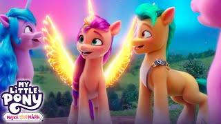 Sunny’s Alicorn Transformation Magic Is Back in Equestria  COMPILATION  My Little Pony MLP G5