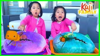 Giant Ice Balloons Melting Animals Easy DIY Science Experiments for kids