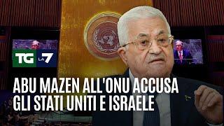 Abu Mazen allOnu accusa gli Stati Uniti e Israele