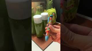 Asmr Amazing Satisfying Sounds & Color Jelly Bean Pen️🟢#asmr #sounds #colors #shorts #pencil