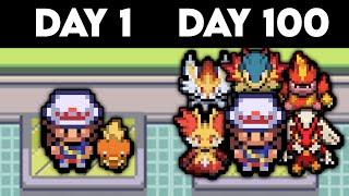 I Survived 100 Days As A Fire Type Gym Leader In This Pokemon Game