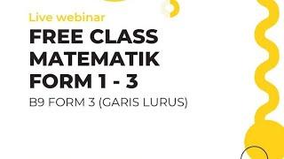 LIVE FREE KBAT CLASS B9 F3 GARIS LURUS