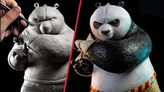 Sculpting Kung Fu Panda  Po Timelapse