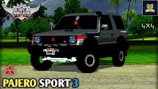 Mitsubishi Pajero Sport 3 Pintu Intercooler Turbo Car Mod for BUSSID v3.7.1  By @HANZOOMOD