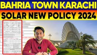 Bahria Town Karachi New Solar Policy 2024