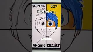 Drawing Joy As FOUR Emotions…Crazy Results  #shorts #insideout #drawing