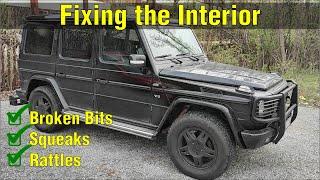 Fixing the Broken Bits in the Interior as well as Common Squeaks and Rattles of my W463 G-Class