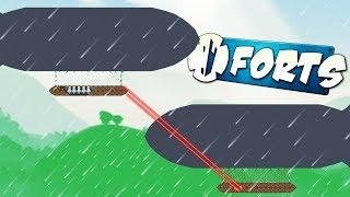 DESTROYING ZEPPELINS with FIREBEAMS - Forts Multiplayer Gameplay