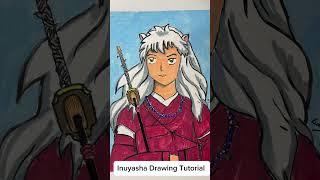 Inuyasha Drawing tutorial step by step Animemanga fan art