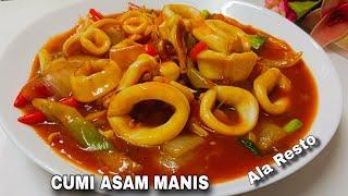 Resep Cumi Asam Manis  Pedas  Sweet And Sour  Ala Resto