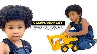 EXCAVATOR  Cleaning and Playing