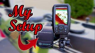 My Garmin Striker 4 Fish Finder Kayak Setup  Mount Power and Accessories