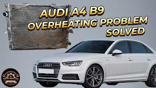 Audi A4 B9 Overheating Problem How to Clean Radiator Fins Debris DIY