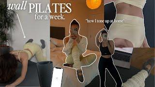 TRYING WALL PILATES FOR 7 DAYS   how to tone up at home  BetterMe Wall Pilates Review