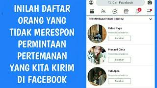 Cara melihat permintaan pertemanan yang dikirim ke Teman yang belum di konfirmasi di FACEBOOK