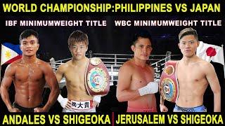 PHILIPPINES vs JAPAN Melvin Jerusalem vs Yudai Shigeoka Full Fight Highlights  Andales vs Shigeoka
