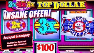 TOP DOLLAR HIGH LIMIT $200 PER SPIN  MASSIVE JACKPOT WIN ON YOUTUBE  HANDPAY SLOT WIN