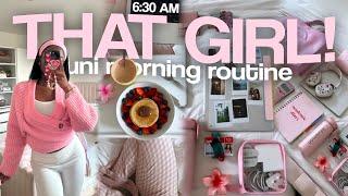 6 AM THAT GIRL uni morning routine 2024  productive study tips + morning habits + college vlog