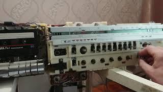 Sharp GF-909 начал записывать с кассеты на кассету.